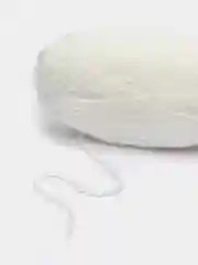 Белый пряжа зимняя особая, козий пух