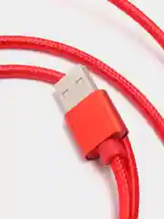 Красный кабель для зарядки 3 в 1 USB ( iPhone Lightening / Micro USB / Type - C ) универсальный