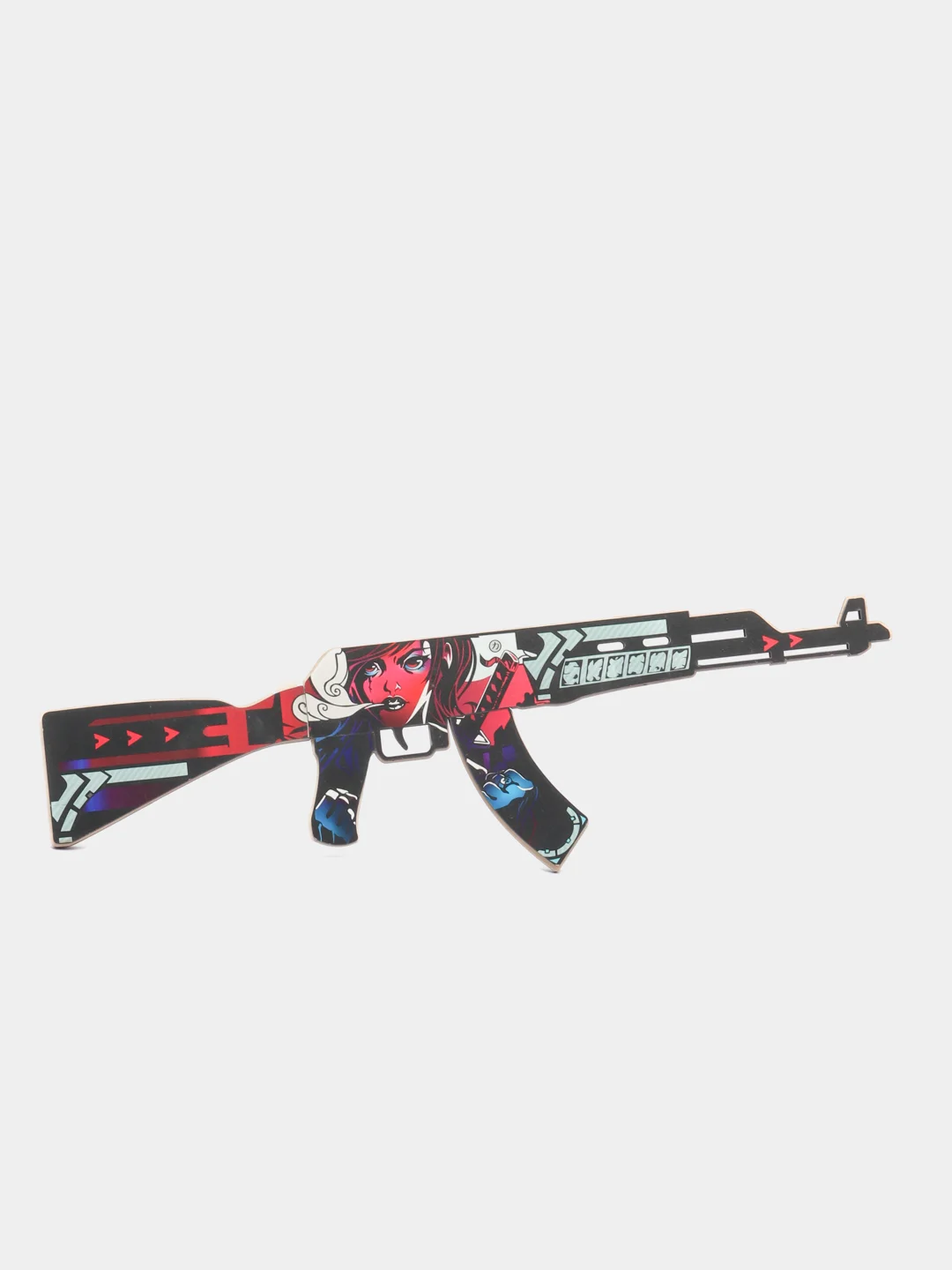 Аметистовый деревянный автомат АК-47 КС ГО /  CS GO