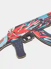 Алый деревянный автомат АК-47 КС ГО /  CS GO