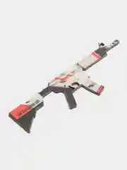 Белый деревянный автомат сувенир М4А4 Вой, Азимов кс го / cs go, сувенир игрушка