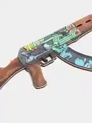 Бежевый деревянный автомат АК-47 КС ГО /  CS GO