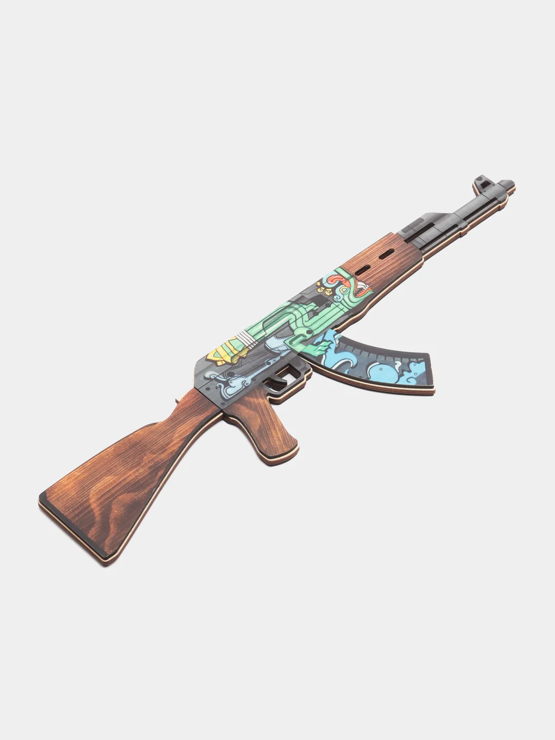 Бежевый деревянный автомат АК-47 КС ГО /  CS GO