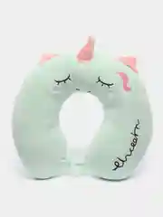 Мятный мягкая подушка для шеи с персонажами. Детская подушка на шею