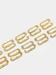 Золотой крючки фурнитура для нижнего белья, 10 мм, 10 штук