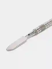 Серебряный планшет для смешивания гелей, с лопаткой