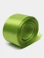 Зелёный хаки атласная лента 25 мм, рулон 22 метра