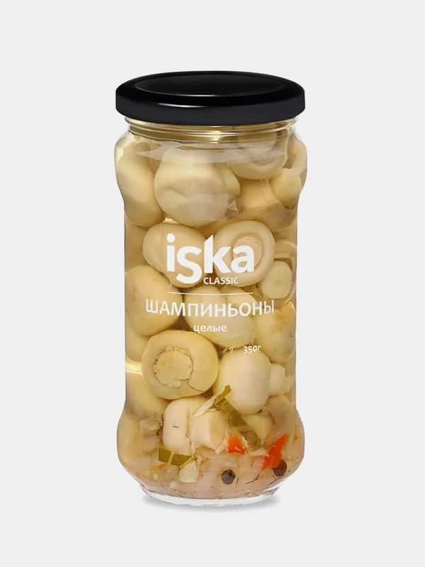 Шампиньоны маринованные ISKA, целые, 350 г
