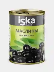 Маслины черные ISKA, без косточек, 300 мл
