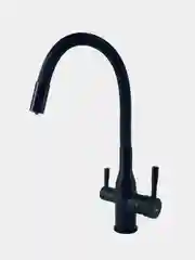 Серый смеситель для кухни Frap F4396, из латуни, с фильтром подключения воды, гибкий излив