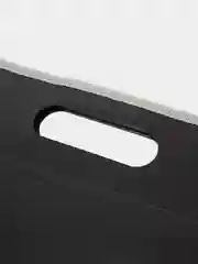 Черный пластиковая папка-портфель для хранения документов, с разделами