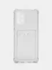 Ударопрочный прозрачный чехол с карманом для карт на Samsung A50, A51, M40S, A52, A53