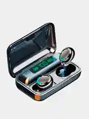 Черный беспроводные наушники TWS F9-5 2200 мА/ч, c функцией powerbank