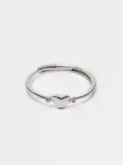 Серебряный кольцо серебряное "Сердце" в подарочной коробочке