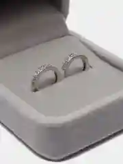 Серебряный серьги серебряные "Кольцо" в подарочной коробочке