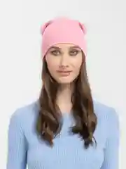 Пастельно-коралловый шапка женская