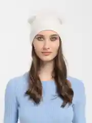 Кремовый шапка женская