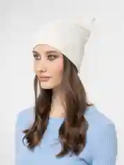 Кремовый шапка женская