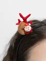 Красный ободок новогодний