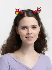 Зеленый ободок новогодний