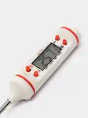 Белый термометр цифровой щуп электронный пищевой кулинарный градусник