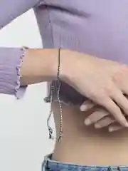Белый плетеный цветной браслет, с бусинами
