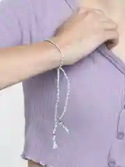 Ледяной плетеный цветной браслет, с бусинами