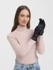 Перчатки кожаные, женские
