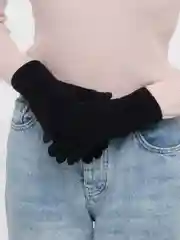 Черный женские сенсорные перчатки