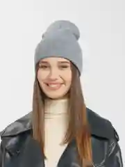 Серый шапка женская/мужская