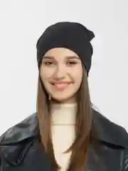 Черный шапка женская