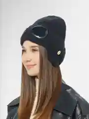 Черный балаклава шапка с очками