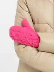 Фуксия варежки зимние двухслойные теплые