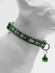 Лесной зеленый ошейник с колокольчиком, для собак и кошек