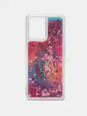 Розовый чехол силиконовый Realme 9 4G / 9 Pro Plus  / Реалми 9 Про Плюс жидкий, переливающийся