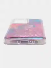 Розовый чехол силиконовый Realme 9 4G / 9 Pro Plus  / Реалми 9 Про Плюс жидкий, переливающийся