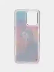 Розовый чехол силиконовый Realme 9 4G / 9 Pro Plus  / Реалми 9 Про Плюс жидкий, переливающийся