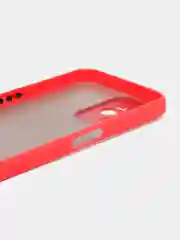 Красный чехол пластиковый Realme C35 / Реалми С35 матовый, с цветными кнопками