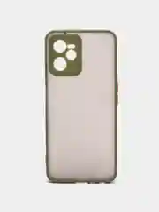 Лесной зеленый чехол пластиковый Realme C35 / Реалми С35 матовый, с цветными кнопками