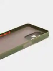 Лесной зеленый чехол пластиковый Realme C35 / Реалми С35 матовый, с цветными кнопками