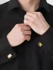 Терракотовый запонки мужские