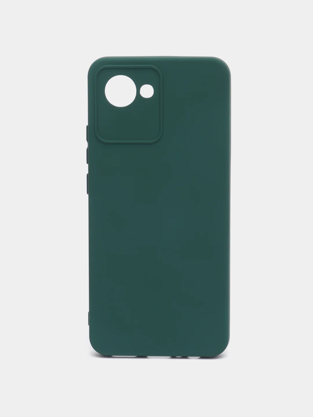 Тёмно-зелёный чехол Silicone Cover для Realme C30 C30s Narzo 50i Prime Реалми С30 С30С Нарзо силиконовый