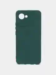 Тёмно-зелёный чехол Silicone Cover для Realme C30 C30s Narzo 50i Prime Реалми С30 С30С Нарзо силиконовый