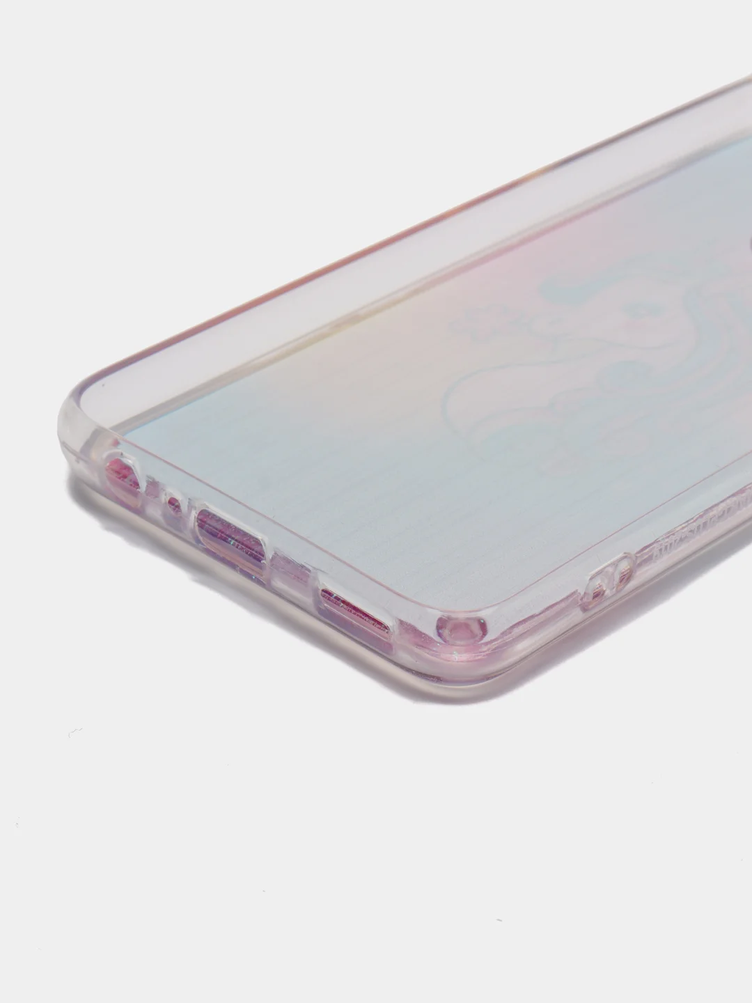 Коралловый чехол силиконовый для Huawei P Smart 2019 / Honor 10 Lite, переливающийся, с блестками