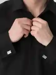 Хром запонки мужские