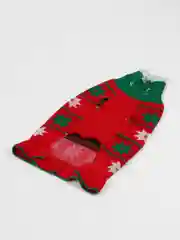 Красный вязаный свитер для собак и кошек, платье для собак и кошек
