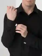 Серый меланж запонки мужские