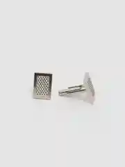 Серый меланж запонки мужские
