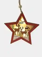 Новогодняя ёлочная игрушка из дерева, светящаяся ёлочная игрушка