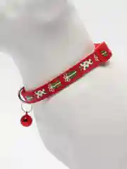Красный ошейник с колокольчиком, для собак и кошек